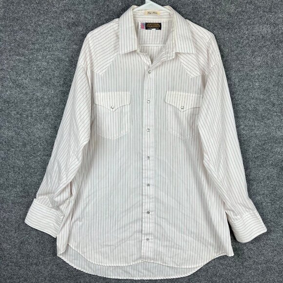 Vintage Western Classics By Guy Garrett Pearl Snap Shirt Men’s 18.5 34 - Picture 1 of 8